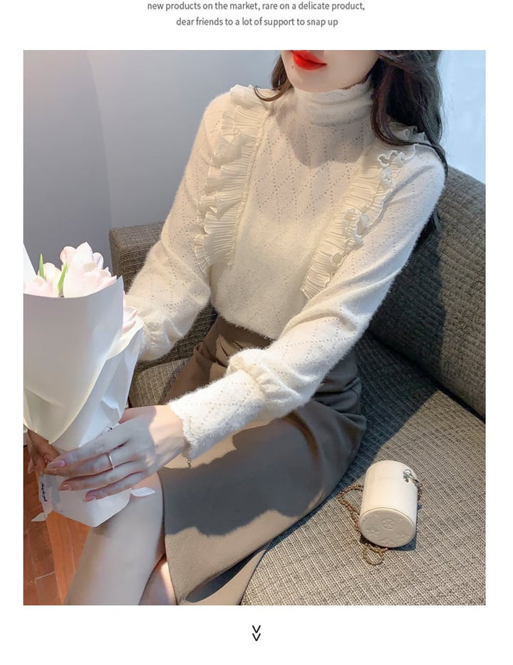 【tops】レースシャツトップス　M28658