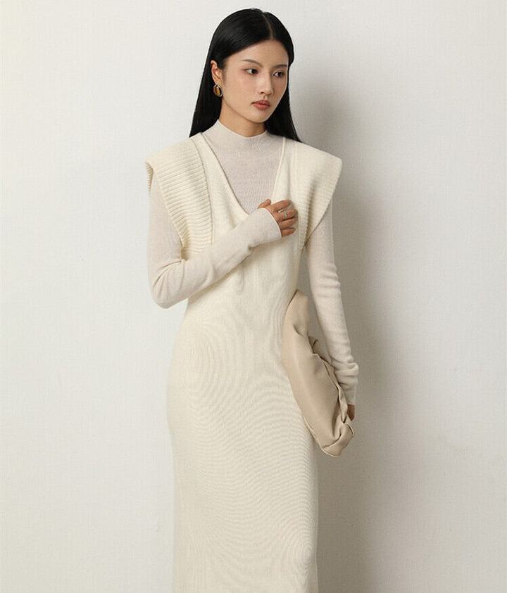 【dress】ノースリーブニットワンピース　N2809