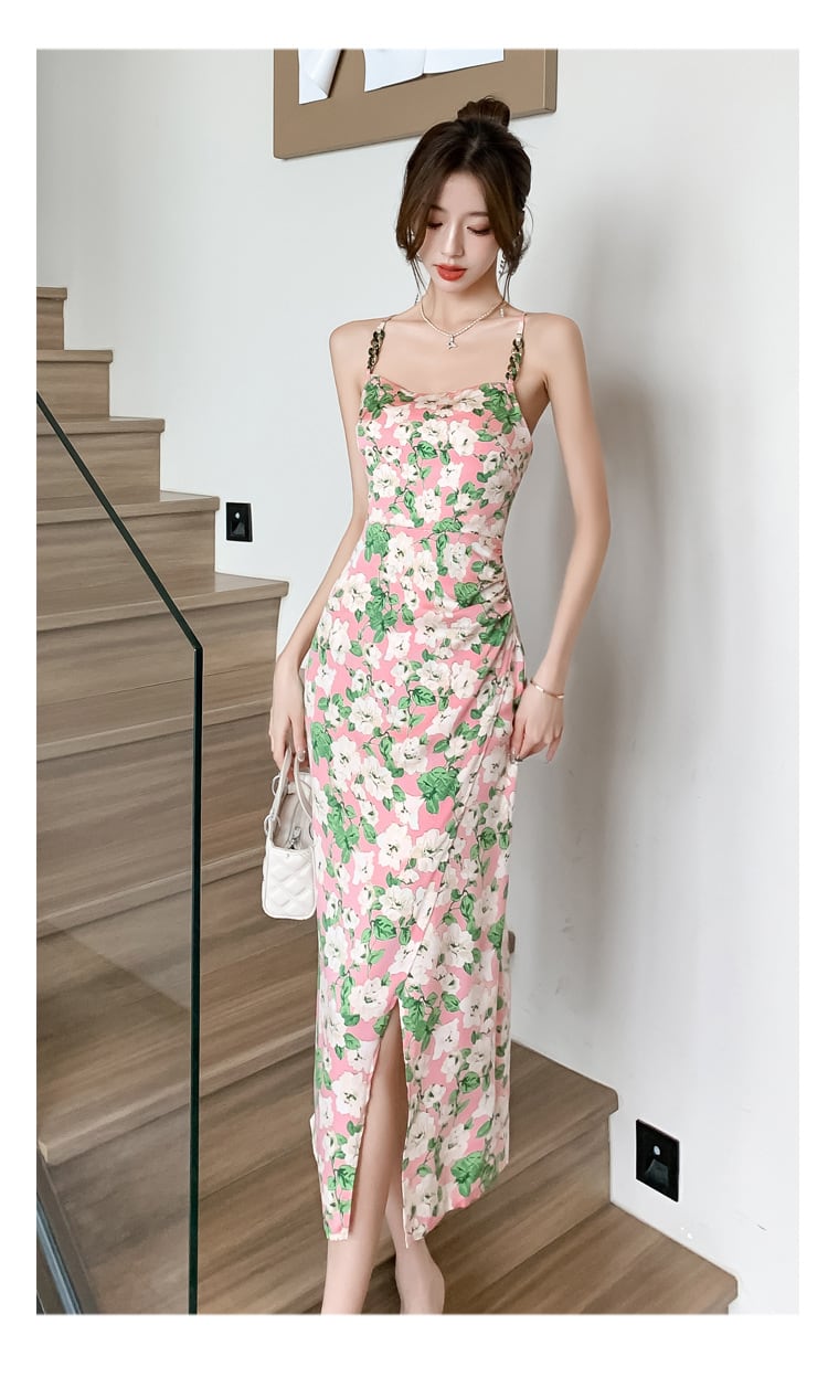 【dress】花柄キャミワンピース　M22472