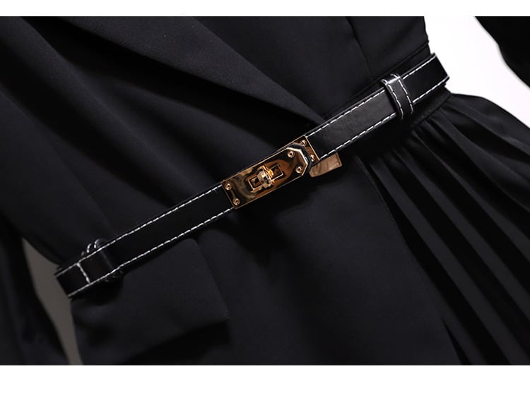 【dress】プリーツ切り替えフォーマルワンピース　M17713