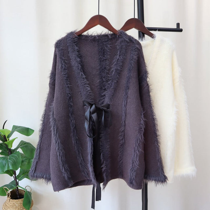 【outer】Vネックニットカーデ　M27034