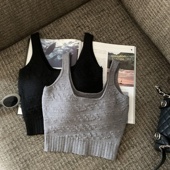 【tops】ニットキャミソール　M25469