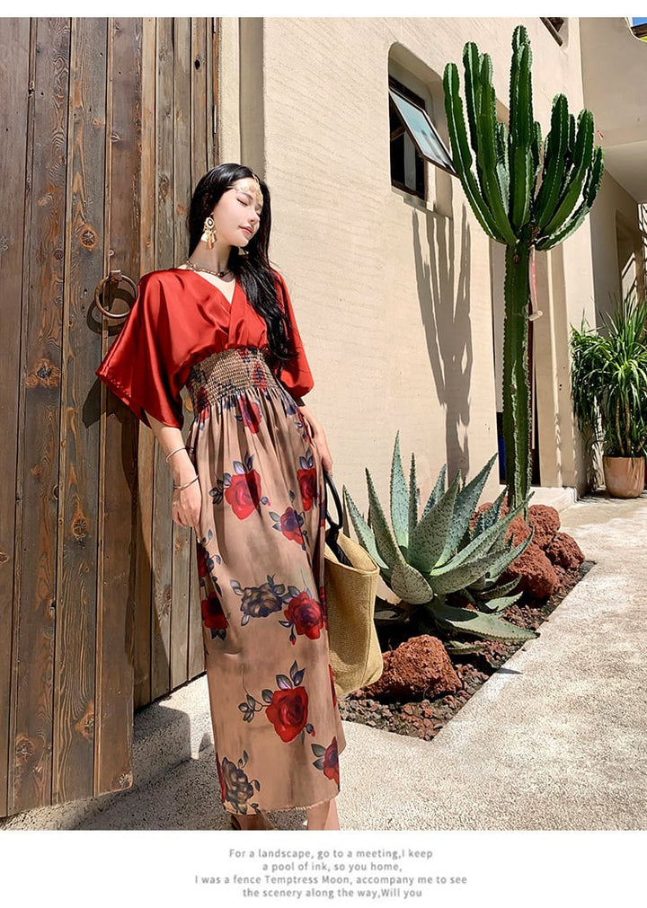 【dress】プリントワンピース　M25280