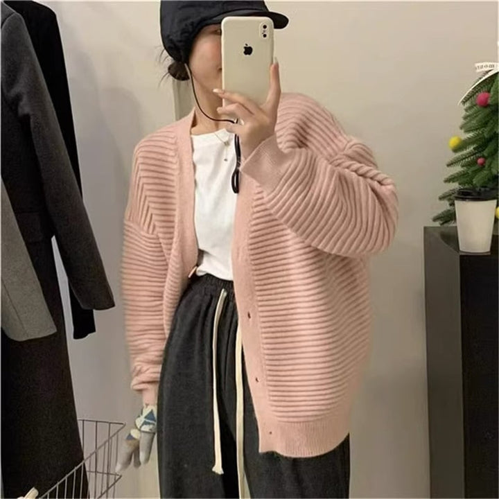 【outer】Vネックニットカーディガン　M17793