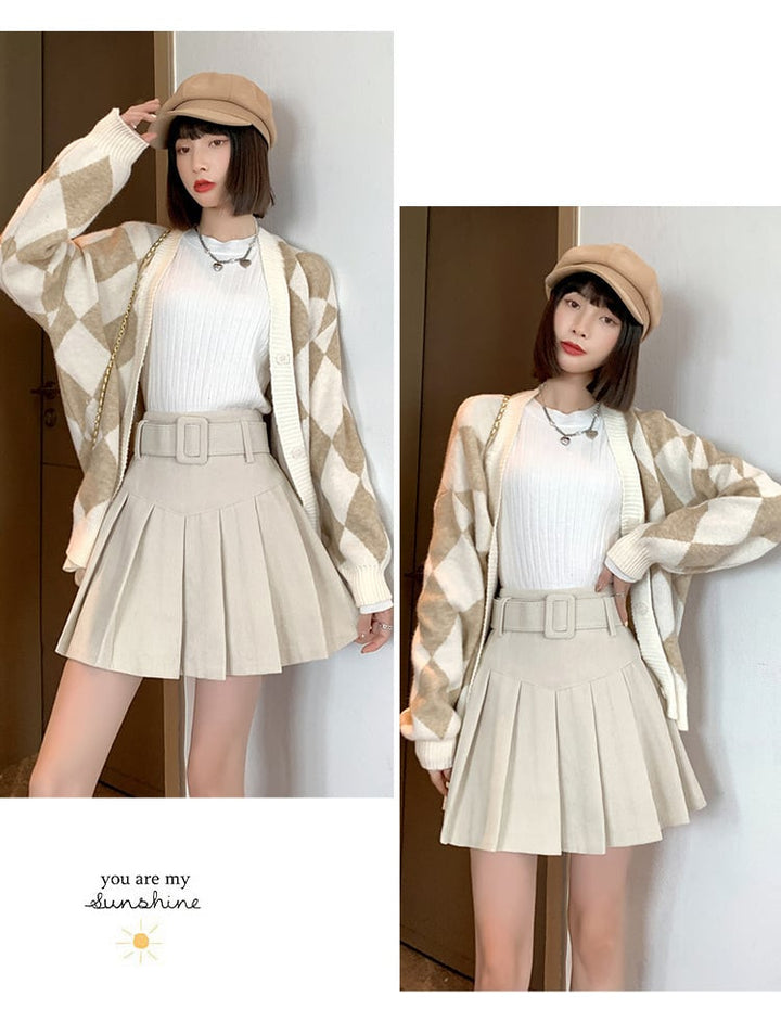 【bottoms】プリーツスカート　M26581