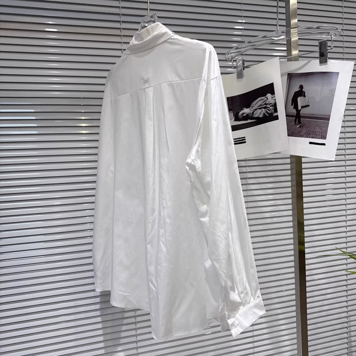 【tops】ラインストーン付きシャツ Q7896
