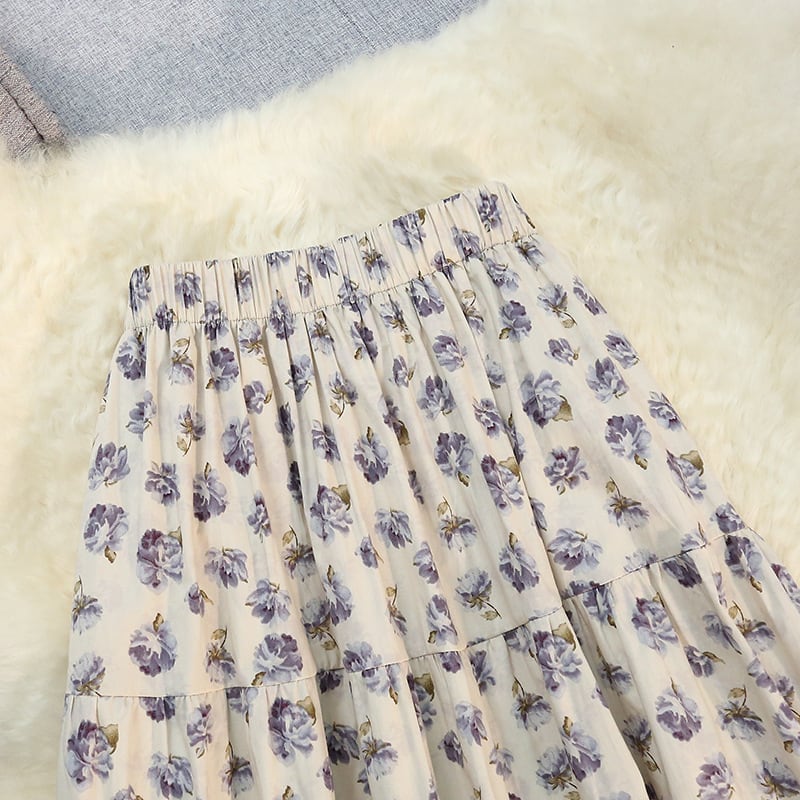 【bottoms】プリントスカート　M23939