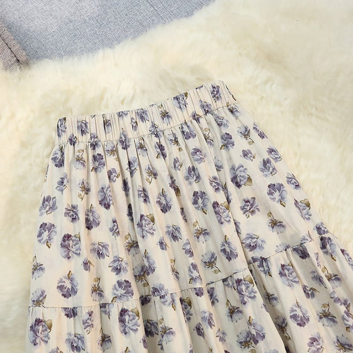 【bottoms】プリントスカート　M23939