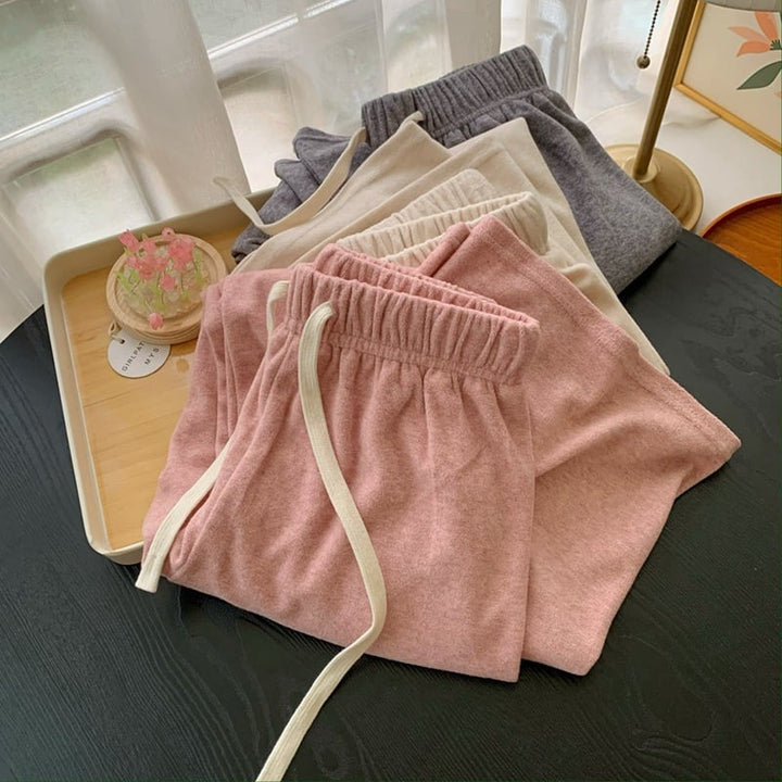 【bottoms】ニットワイドパンツ　M26520