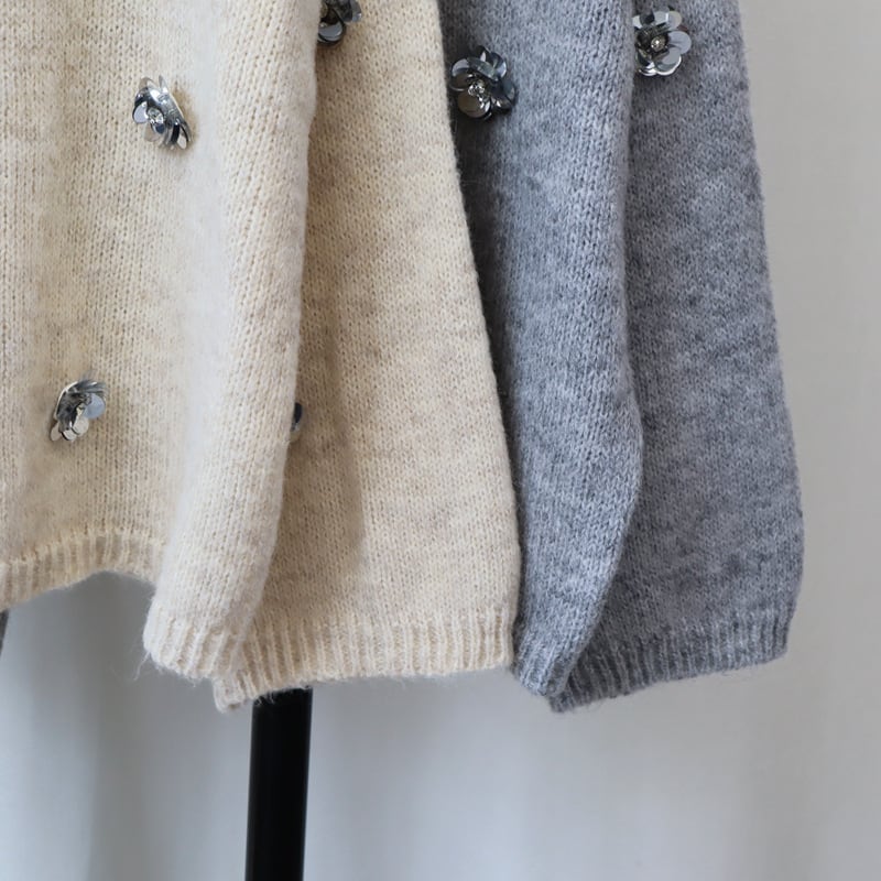 【tops】クルーネックニットセーター　M26723