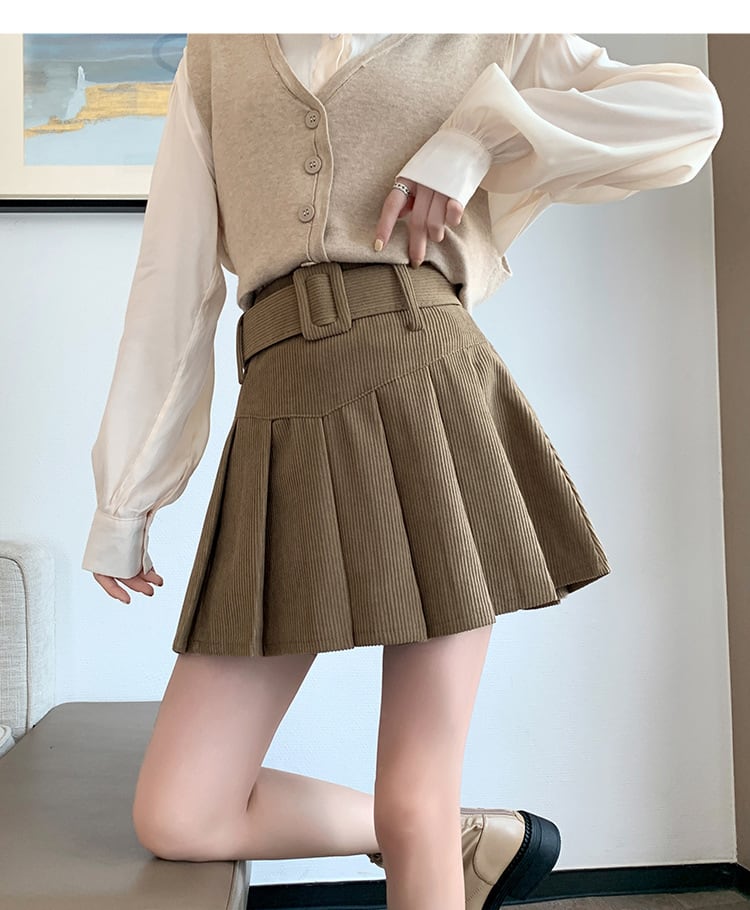 【bottoms】プリーツスカート　M26581