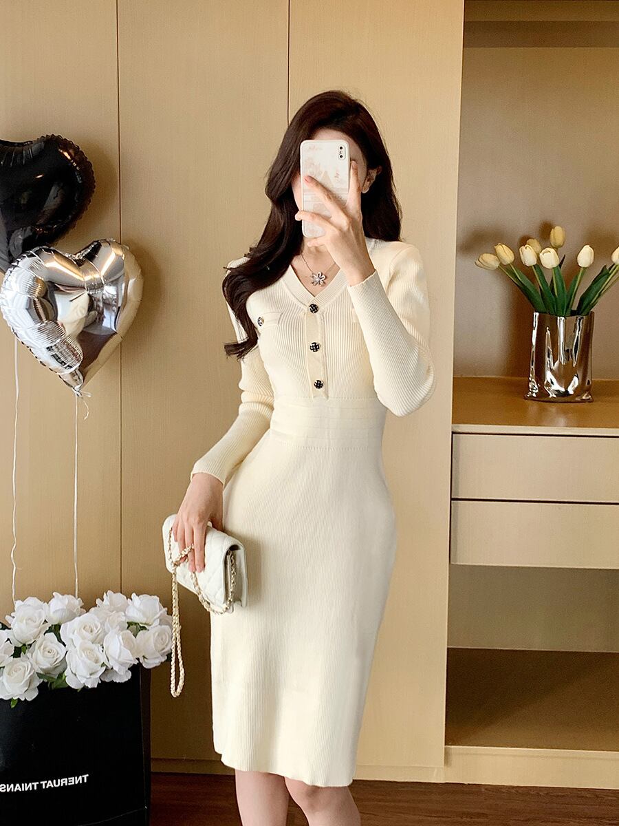 【dress】ニットワンピース　M28402