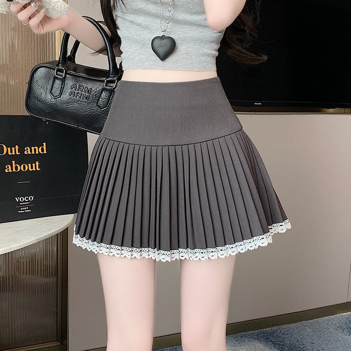 【bottoms】レース切り替えスカート　M29360