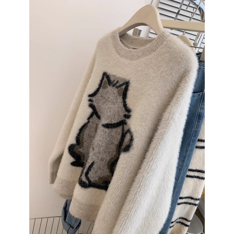 【tops】クルーネックニットセーター　M28912