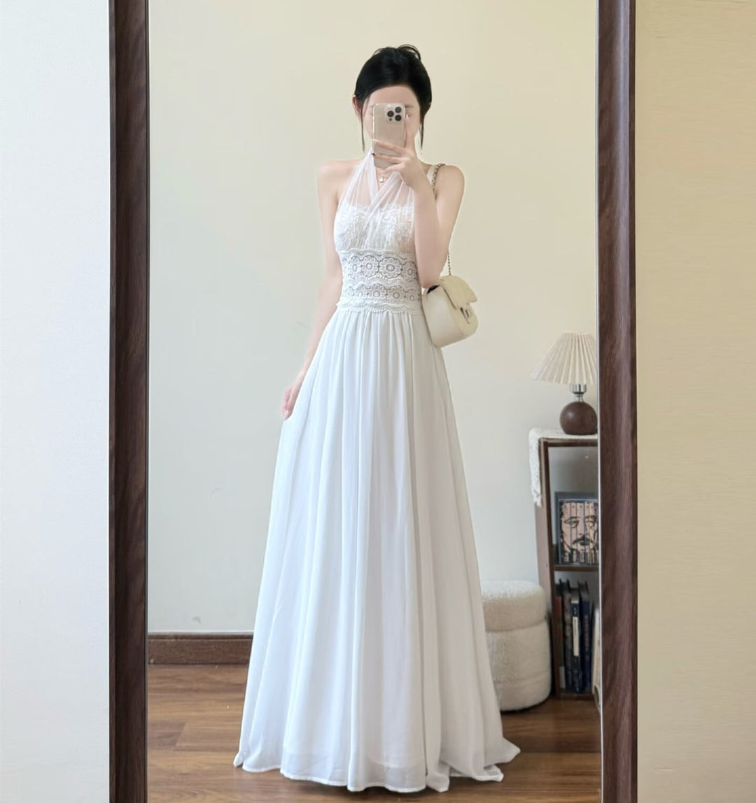 【dress】3WAYレースドッキングロングワンピース N3588
