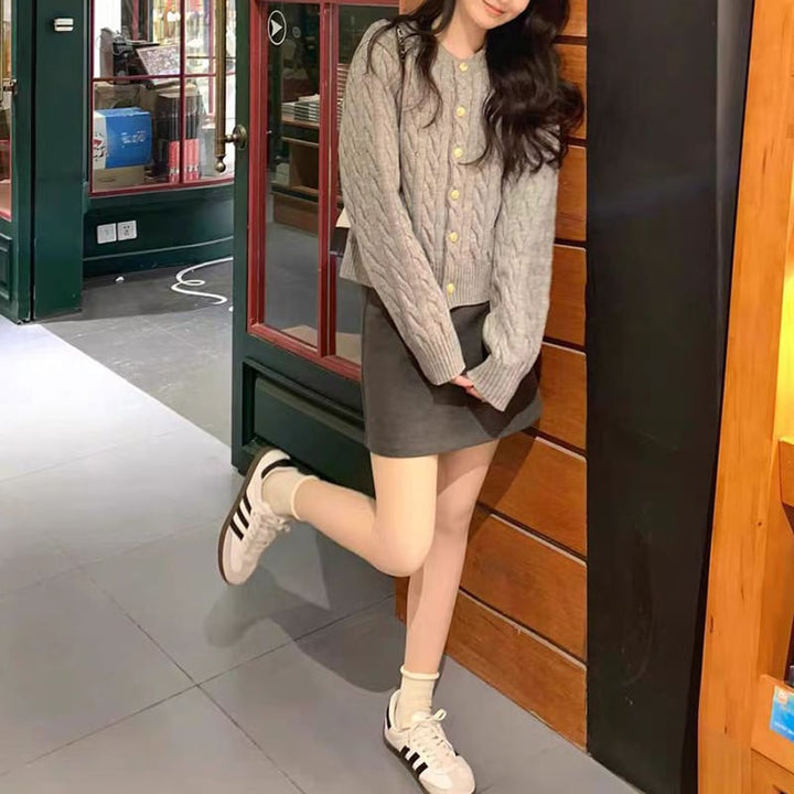 【outer】ニットカーデ　M26286