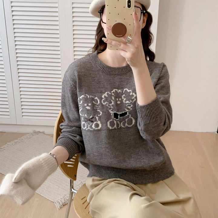 【tops】カートゥーンニットセーター　M27313