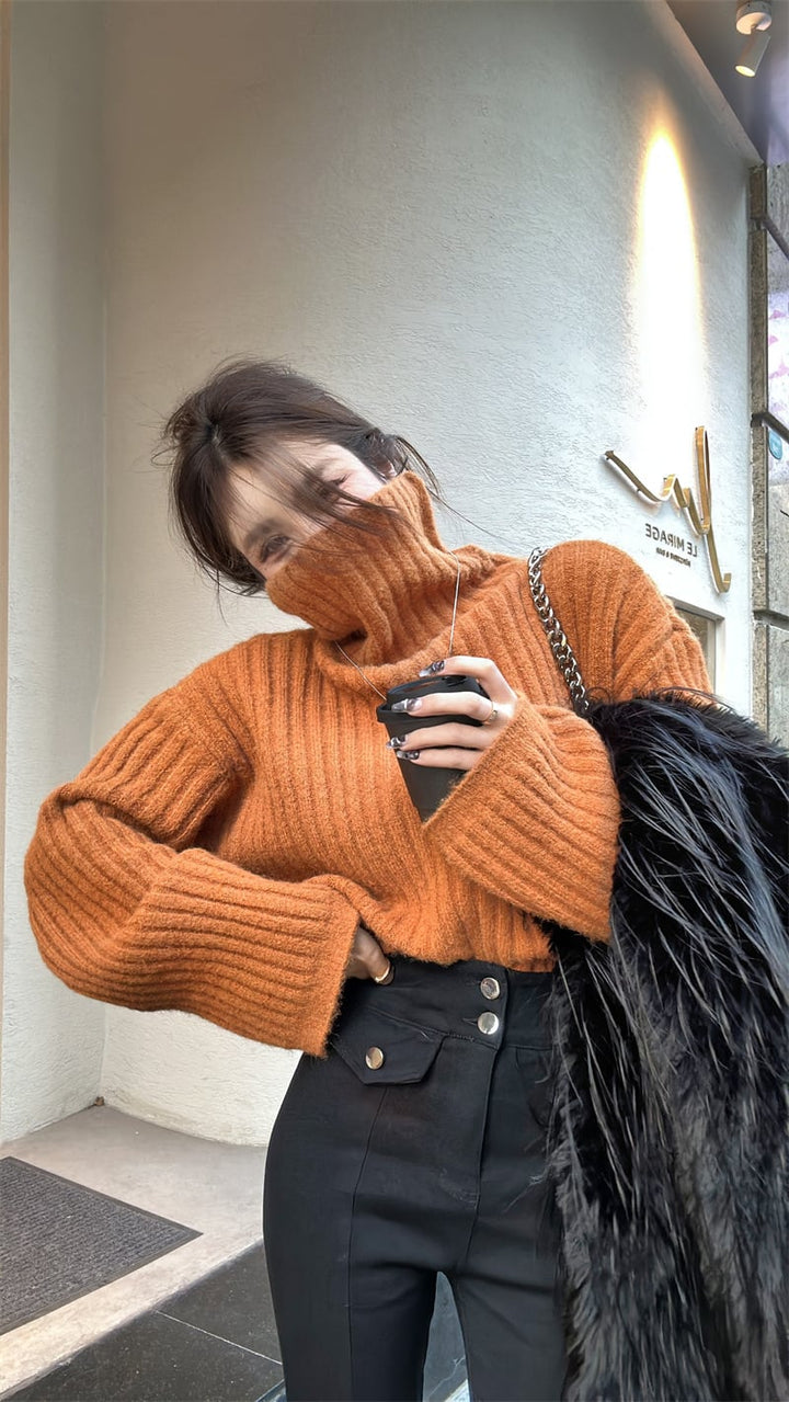 【tops】ハイネックニットセーター　M20199