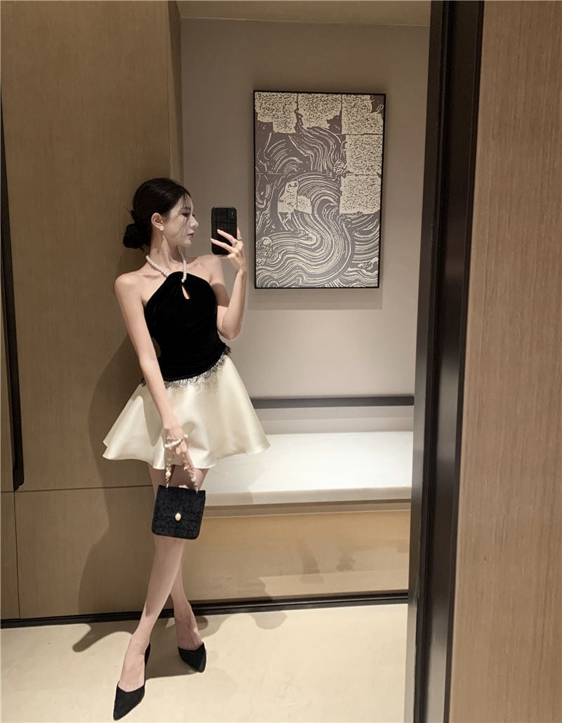 【dress】ホルターネックワンピース　M24387