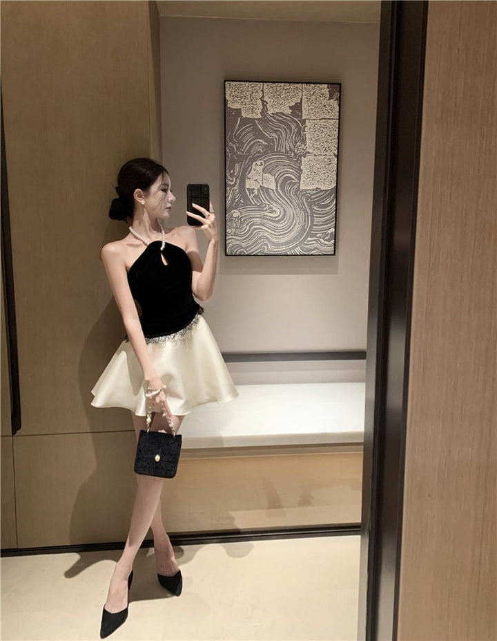 【dress】ホルターネックワンピース　M24387