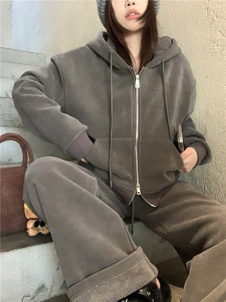 【set】フーディーパーカー×ワイドパンツセット　M27324