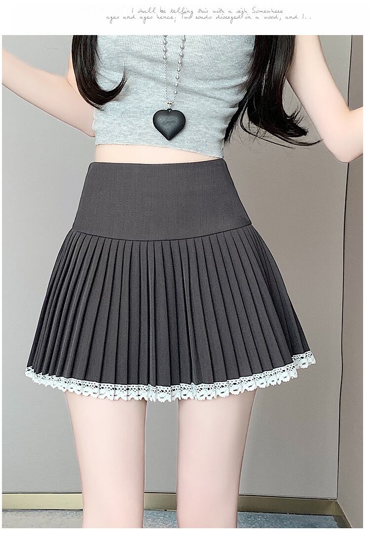 【bottoms】レース切り替えスカート　M29360