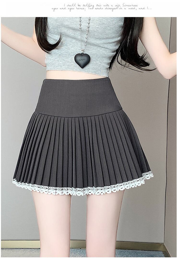 【bottoms】レース切り替えスカート　M29360