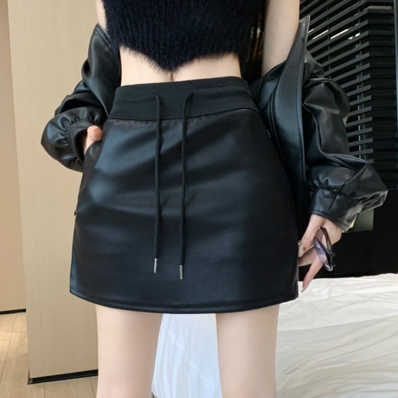 【bottoms】レザースカート　M18087