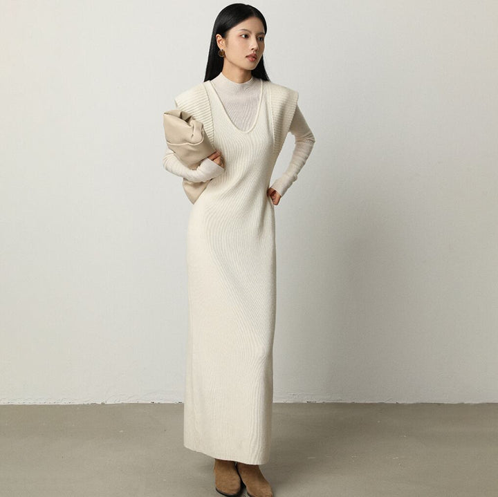【dress】ノースリーブニットワンピース　N2809