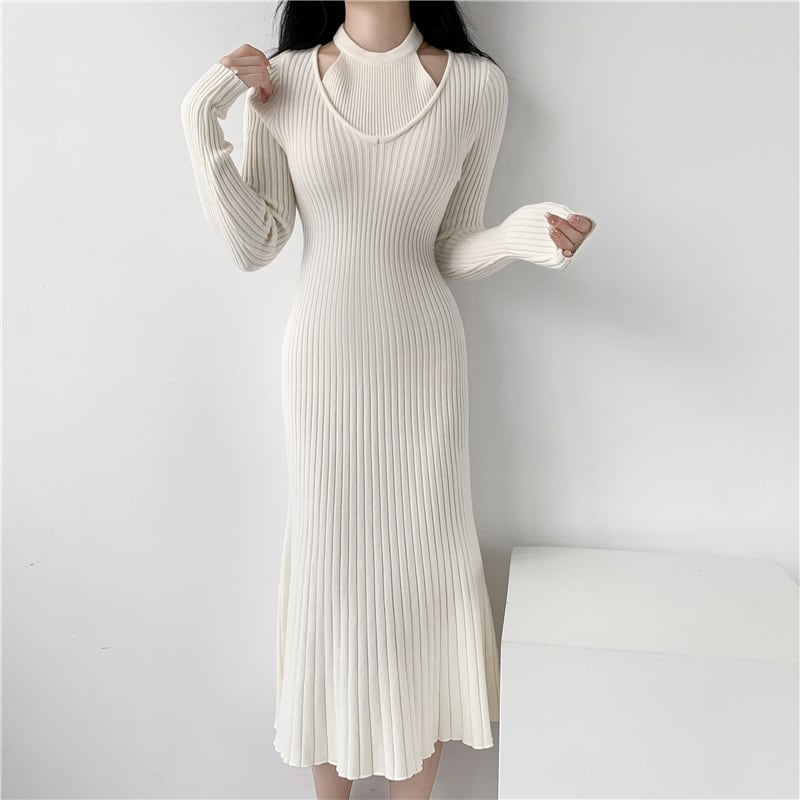 【dress】ニットワンピース　M18843
