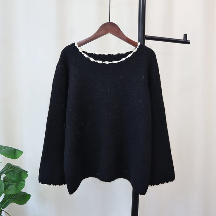 【tops】クルーネックニットセーター　M26859