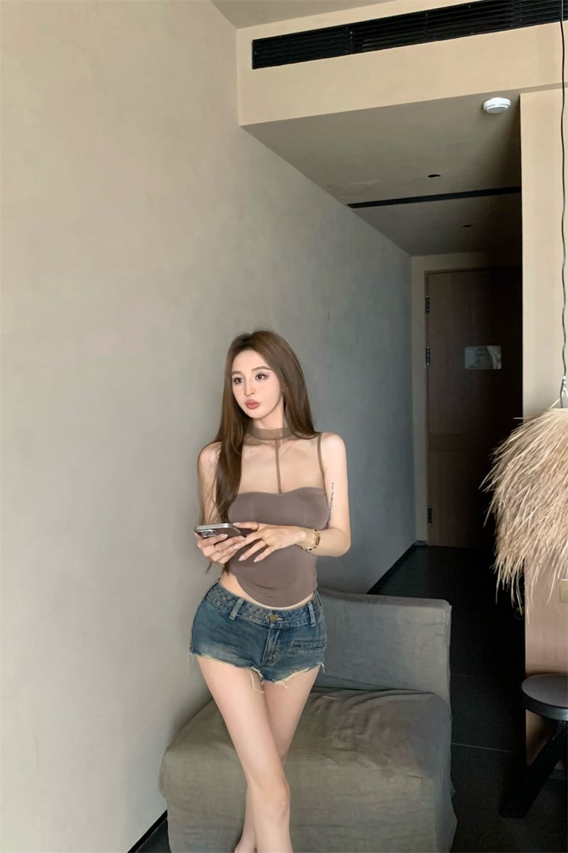 【tops】チュールドッキングトップス　M24540