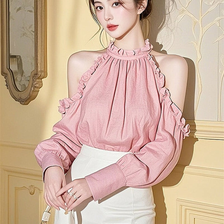 【tops】オフショルダーブラウス　M30086
