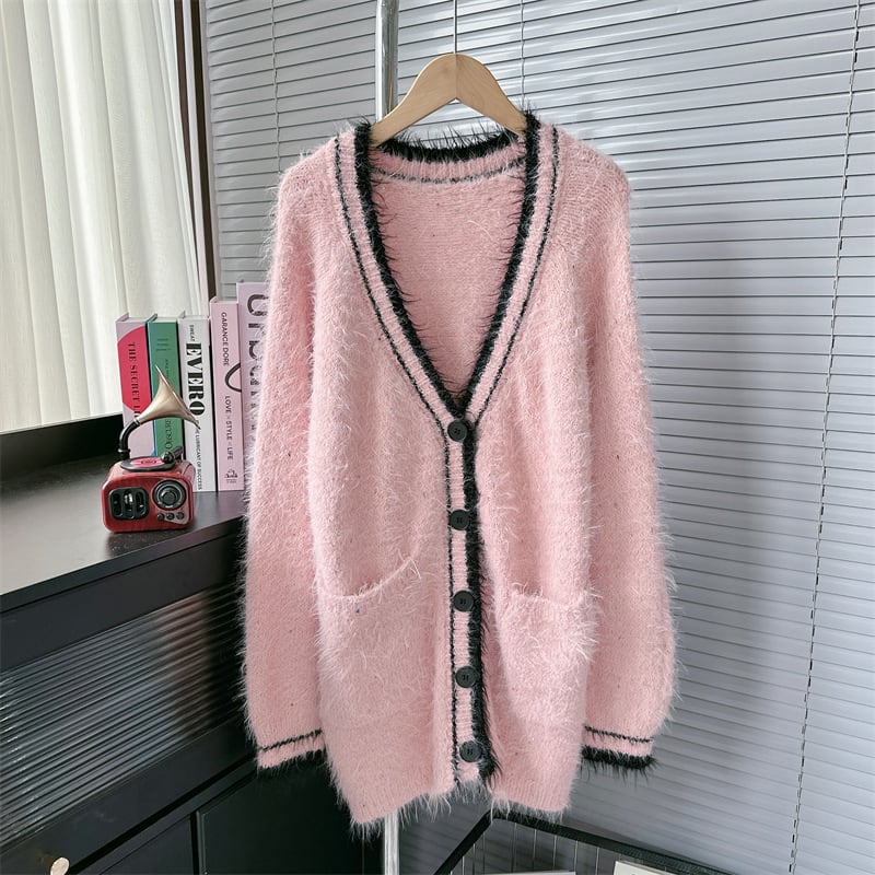 【set】ニットカーデ×ベストワンピースセット　M26789