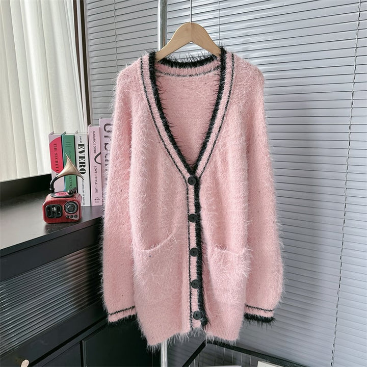 【set】ニットカーデ×ベストワンピースセット　M26789