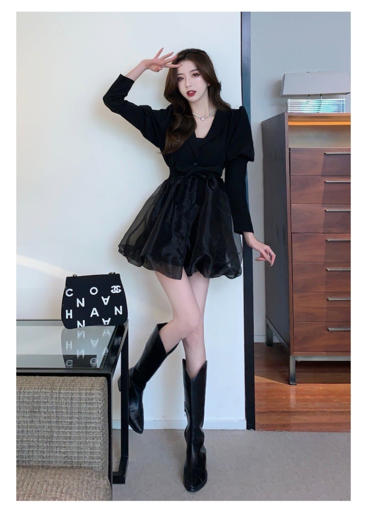 【dress】おしゃれ度高まるエレガントデートワンピース　M17423