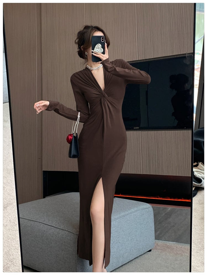 【dress】レディースファッションデートワンピース着瘦せ　M17647
