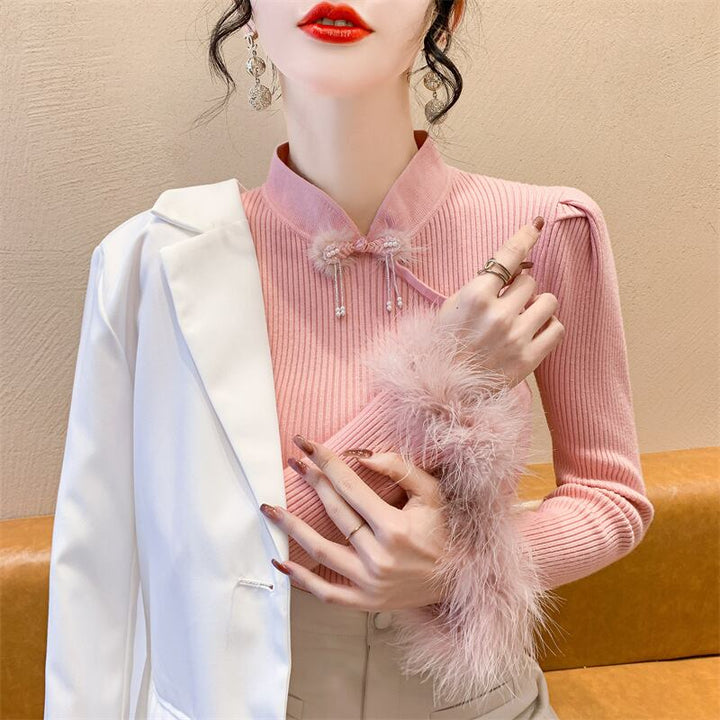【tops】ファーニットトップス　M28218